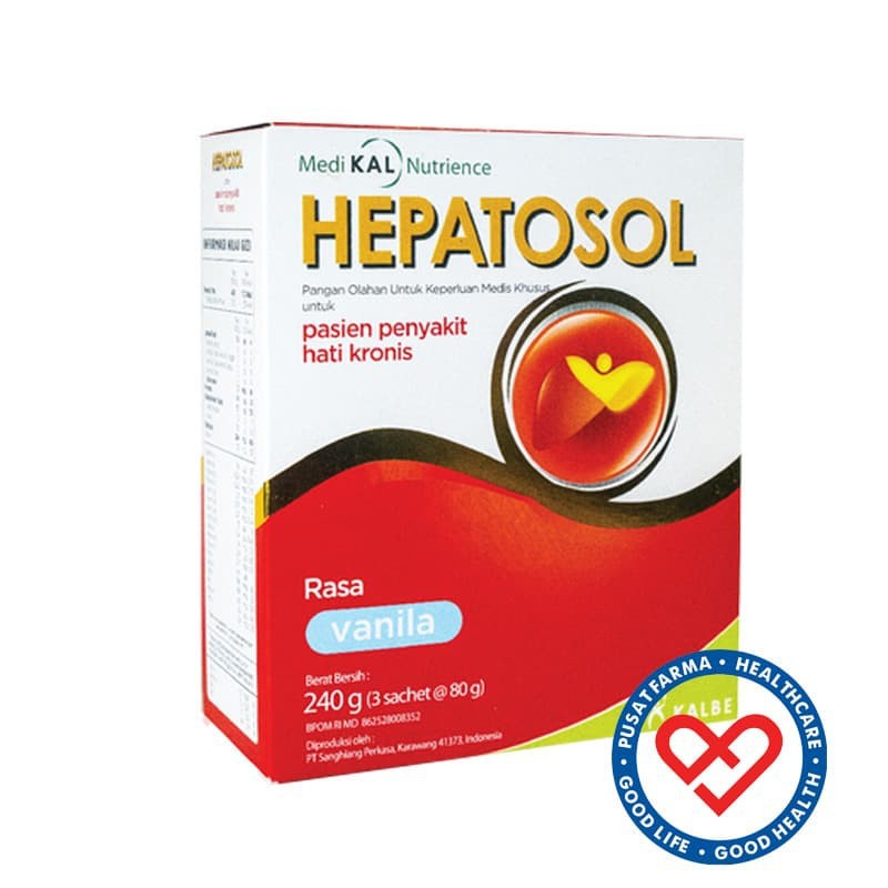 

Kalbe Hepatosol Vanila 240 gr Susu Nutrisi Pasien Penyakit Hati