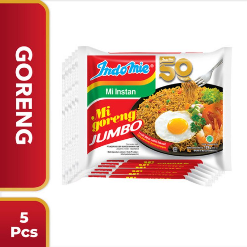 Indomie Goreng Jumbo 5 Bungkus