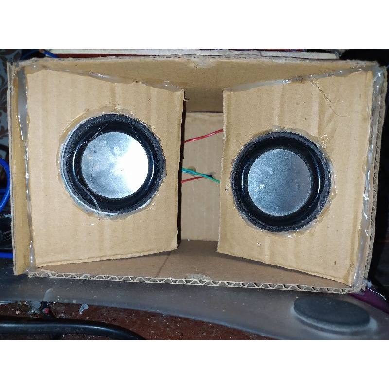 Box Speaker 2 inch Doble, Murah, Bahan dari kardus