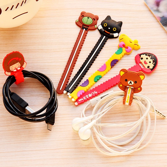 Cartoon Silicone Data Cable Organizer