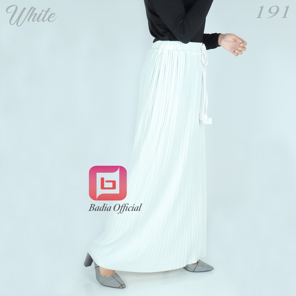 rok plisket wanita premium hilton pleated