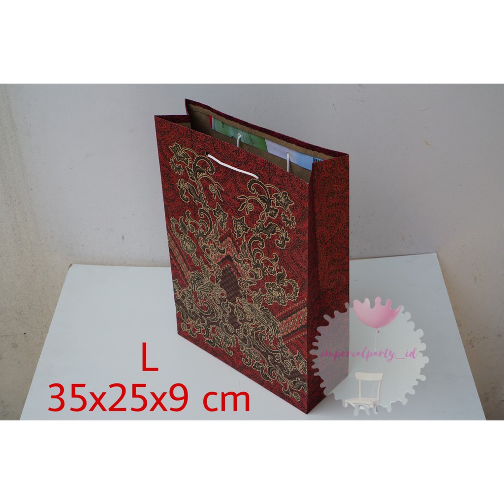 

Paper Bag Goodie Bingkisan Snack Motif Batik L Satuan