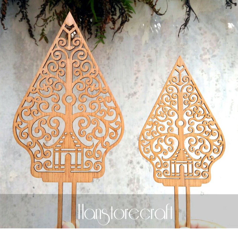 rs cake topper gunungan wayang plywood shopee indonesia rs cake topper gunungan wayang plywood