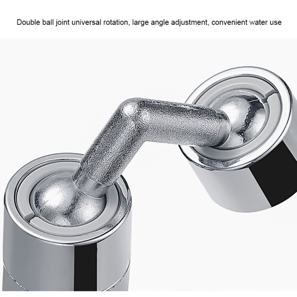 ღ Universal Faucet Splash BUKTI Kepala Nozzle Sendi Eksternal Diputar Tekanan Tahan Bocor Filter Extender Universal Wastafel Dapur Alat