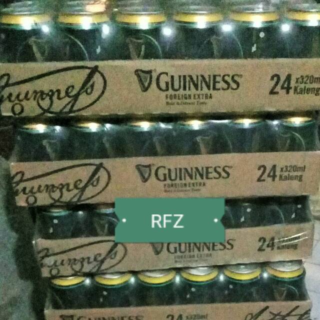 GUINNESS beer Hitam Kaleng 24pcs , EXP 2021