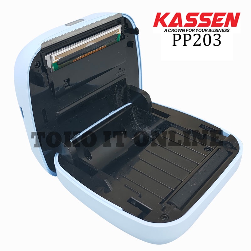 KASSEN PP203 PERIPAGE PRINTER THERMAL PORTABEL PRINTER PERIPAGE PP-203 BLUETOOTH 58MM POCKET CETAK LABEL RESI