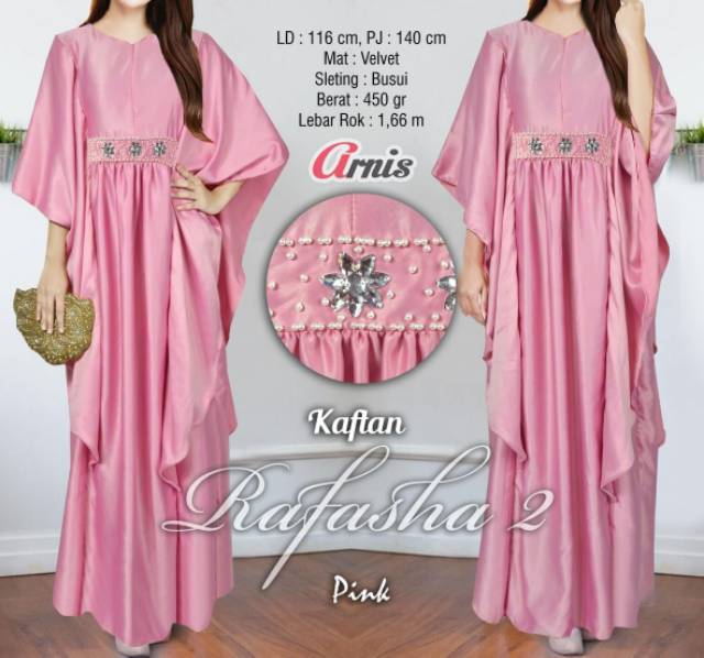 Megasari Nagita gamis kaftan Rafasha 2