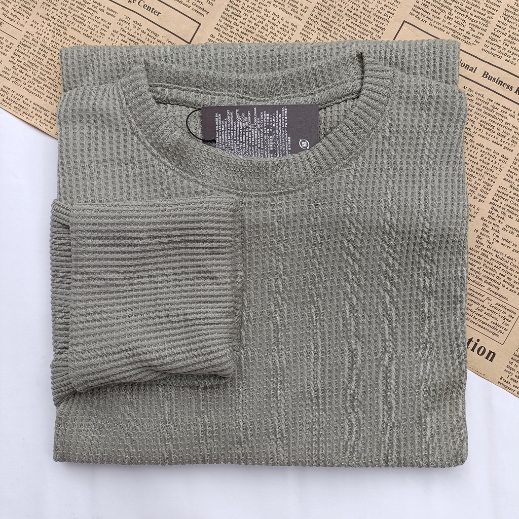 PART II Kaos Rib Premium / Kaos Grosir / Kaos Rib Premium Tebal / Kaos Lengan Panjang Termurah-Kiwi WAFER