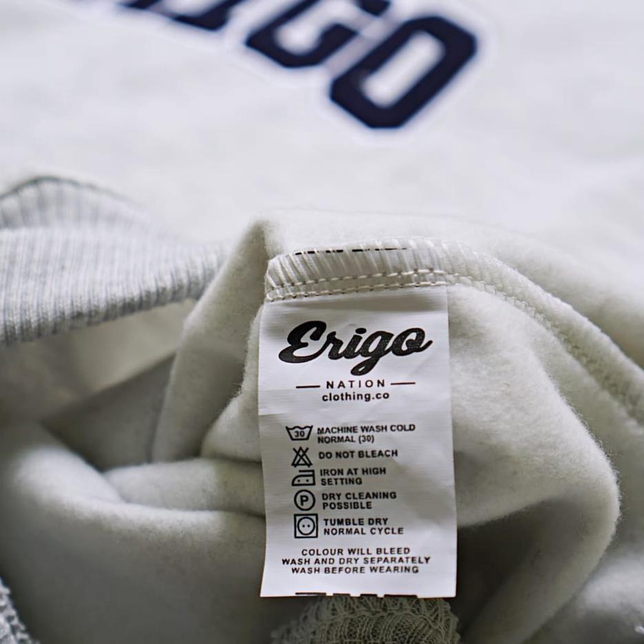 Siap Kirim.. SWEATER ERIGO CREWNECK TERBARU - SWEATER PRIA ERIGO CREW NECK HITAM MURAH