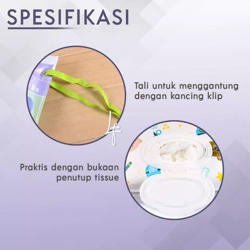 Tempat Tissue Basah Kering &amp; Bersih, Tempat Tissue Bayi Tisu Tisyu Ramah Lingkungan