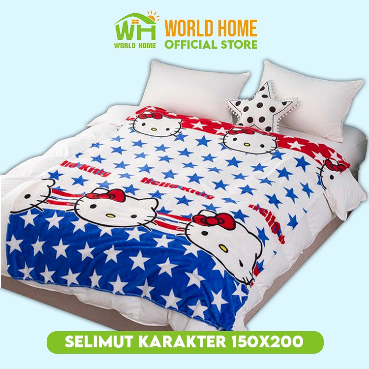 Selimut Bulu Karakter Selimut Motif Karakter Selimut Anak Selimut Dewasa Selimut Tebal 150X200Cm WFS