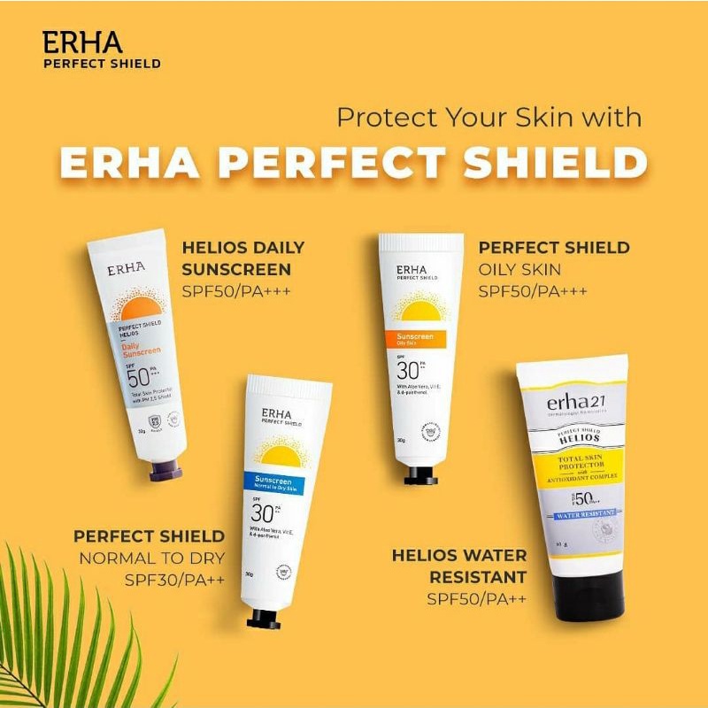 ❤ MEMEY ❤ ERHA Perfect Shield Helios Sunscreen | Spf30 | Spf50 Pa++++