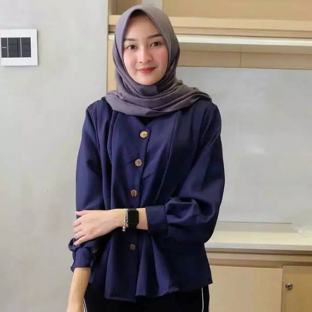 Outfit muslim baju atasan shamira blouse