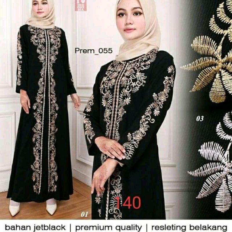 jubah wanita arab gamis bordir COD