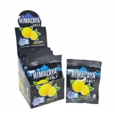 

Himalaya Salt candy / permen segar mint rasa lemon BOX / isi 12 pcs - Anti Oksidan