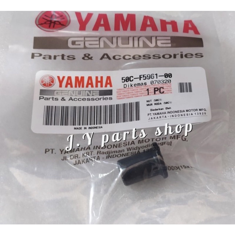 NUT MUR BRACKET DUDUKAN KALIPER CAKRAM REM BELAKANG JUPITER MX 135 NEW NJMX MX KING ORI 50C-F5961-00