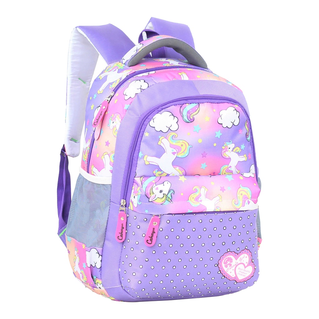 Tas Anak Perempuan Unicorn Hello Kitty Bonus Tempat Pensil Raincover Ransel Gendong Anak Ransel SD SMP Remaja Perempuan Cewek Fashionable Backpack Stylish Keren Multifungsi Backpack Cahaya Kitty Tas Import Bahan Tebal Jahitan Kuat Laptop In LKS Buku Tema