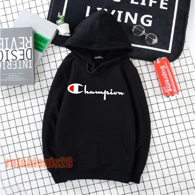 SWEATER HOODIE CHAMPION / SWITER HOODIE PRIA WANITA SABLON CHAMPION / HOODIE POLOS PRIA WANITA TOP