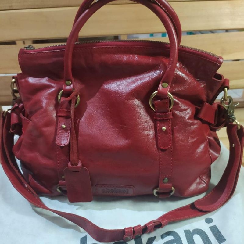 SALE Tas Kulit *ABEKANI* Abebow Maroon
