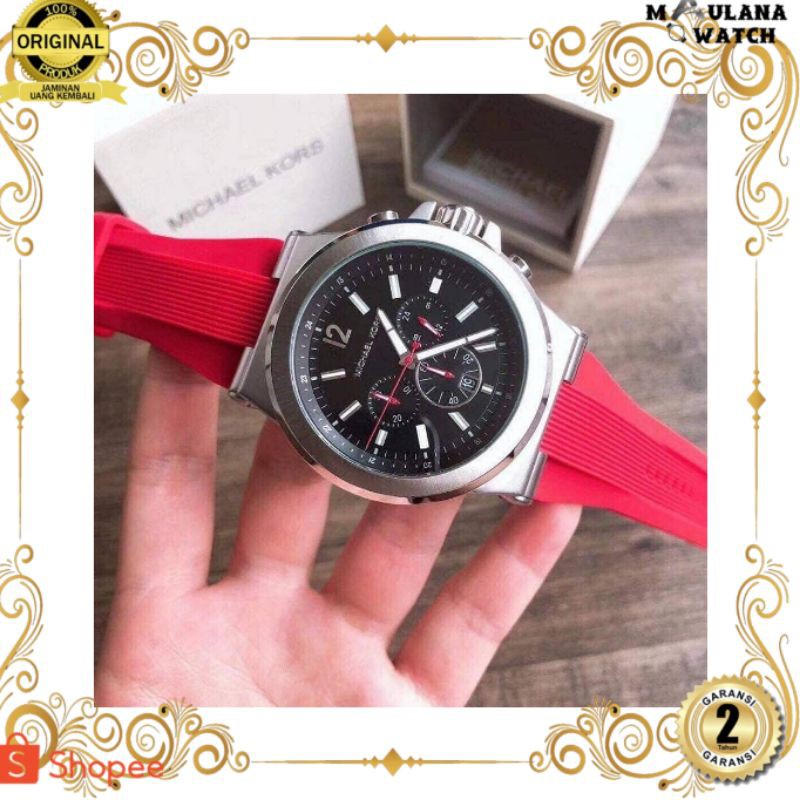 JAM TANGAN PRIA WANITA | RANTAI | KULIT | KARET | MURAH | PRIA ORIGINAL [MICHAEL KORS DYLAN MK8169] 