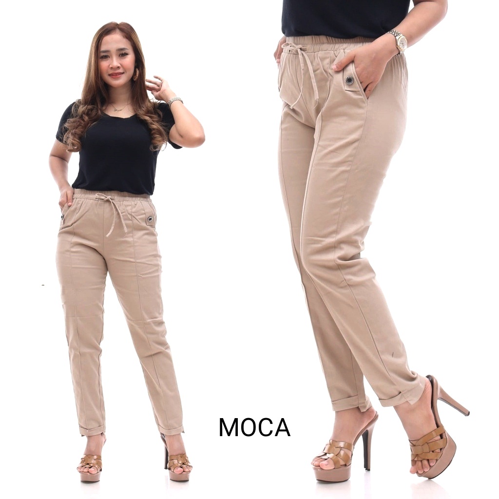 CELANA BAGGY PANTS TWILL COMBET STREAT