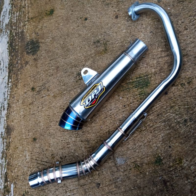 Termurah terlaris Knalpot racing dpj jiksaw 25 cm inlet 50 mm satria fu fi injeksi vixion sonic 150 