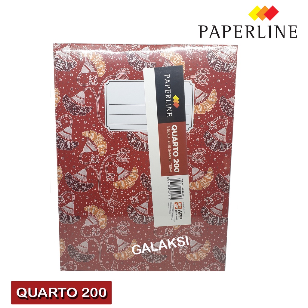 

BUKU HARD COVER QUARTO 200 PAPERLINE