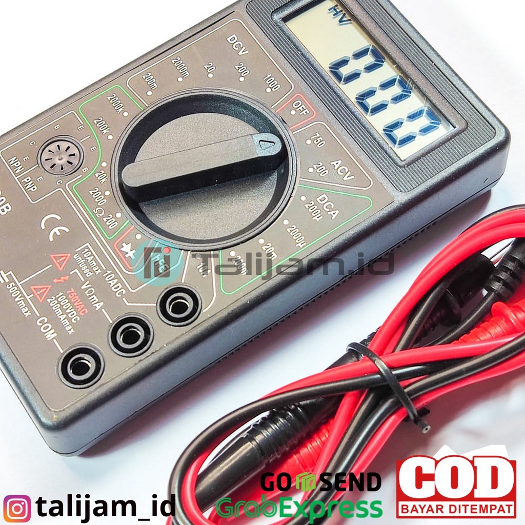 Multitester multimeter Avometer digital Kualitas bagus awet