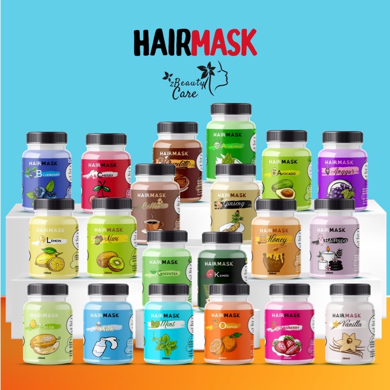 Hairmask BPOM by zbeautycare 200ml bukan repaking bukan produk ACL