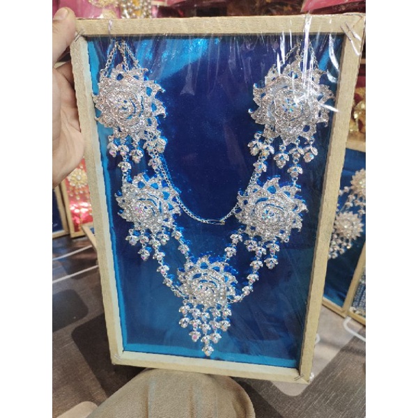 kalung penganten khusus warna silver