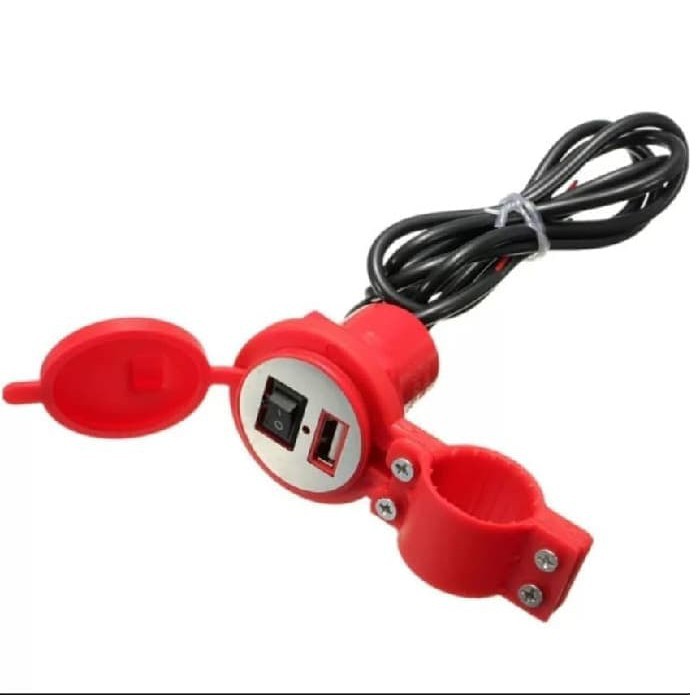 Charger Motor Waterproof / USB Plug / Charger Motor Aki Anti Air