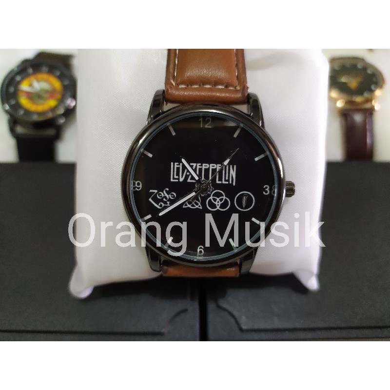 Jam Tangan Motif Band Custom Metallica Nirvana Queen The Beatles Bon Jovi Dan Lain Lain