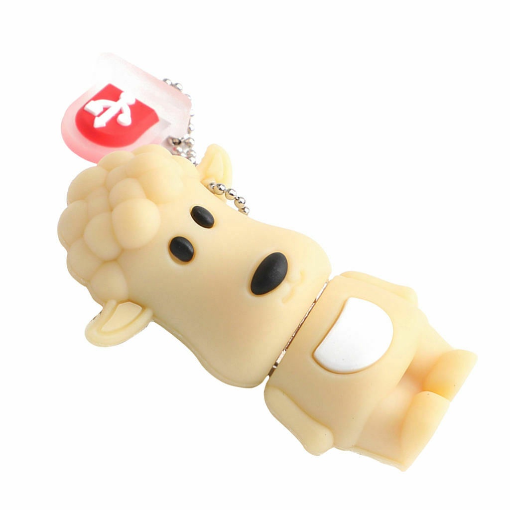 64g Kartun USB Flash Drive U Disk Premium Novelty Animal USB 2.0 Data USB Flash Kartun Domba Lucu