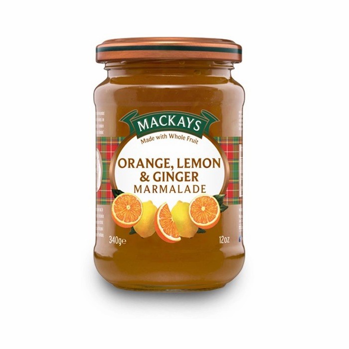

selai orange lemon ginger marmalade mackays 340