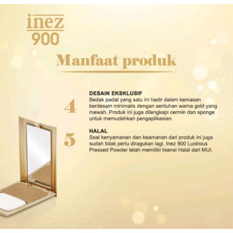 Inez 900 Lustrous Pressed Powder/Inez Two Way Cake 900