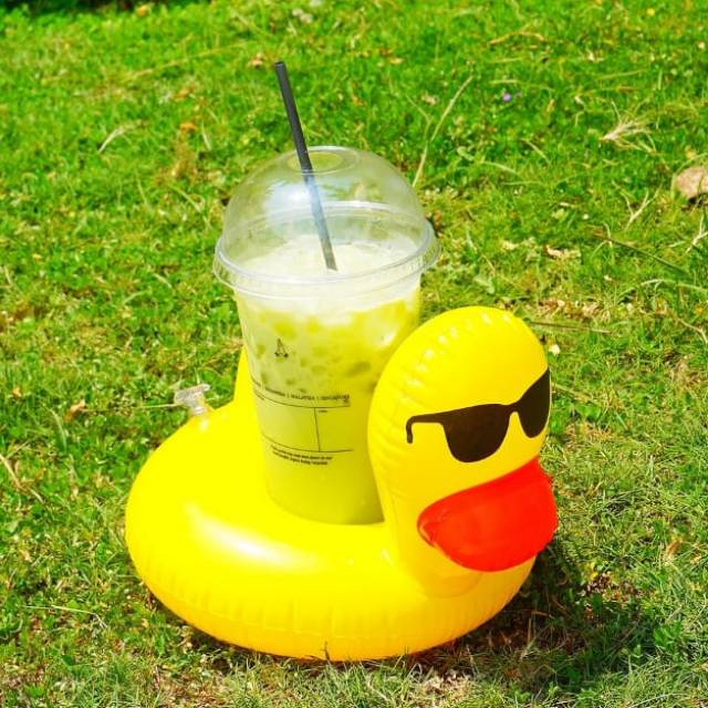 Cup holder float bebek kaca mata pelampung gelas pelampung minum ban gelas mini float murah