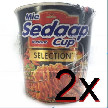 

2X [2 biji] Cup Mie Popular Mi Sedap Mie Sedaap Korean Spicy Chicken Cup 81g