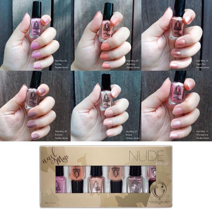 ✿ MADAME ✿ MADAME GIE NAIL MOJI / N-MOJI (1 SET ISI 6 PCS) - KUTEK MADAME GIE