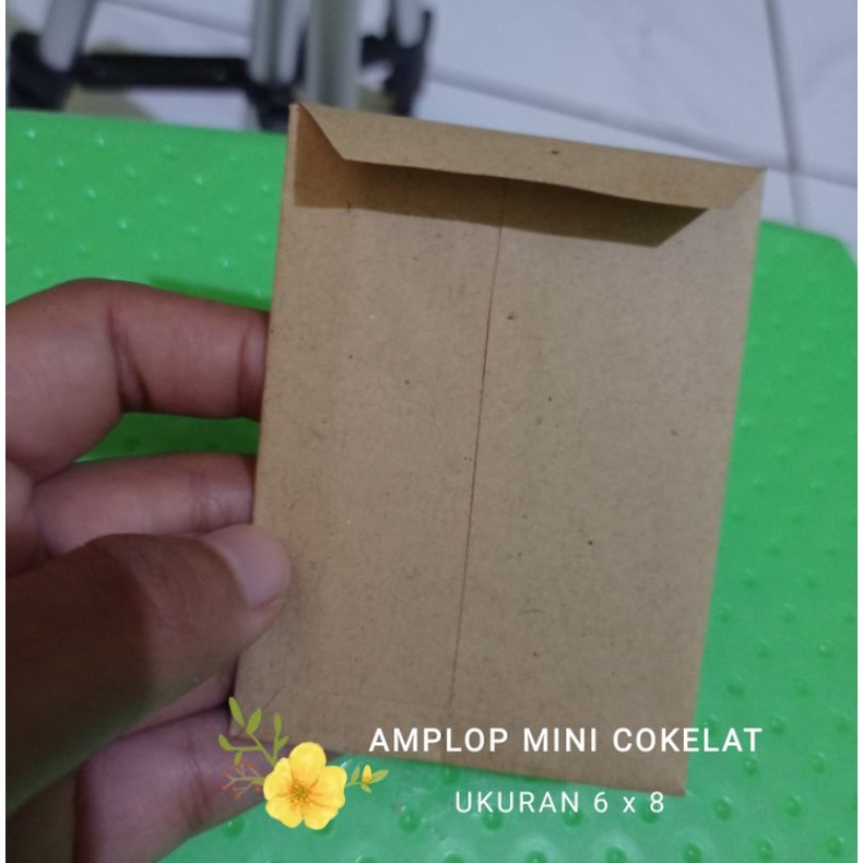 

AMPLOP MINI COKELAT (6*8) | AMPLOP COKELAT MINI