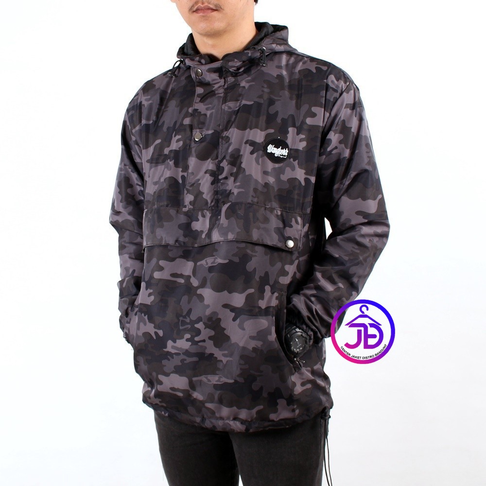 [COD] Jaket Hoodie Pria / Jaket Outdoor / Jaket Cagoule Kantong Doraemon Camo Army Original