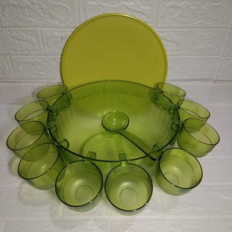 water colour cup set  tupperware / wtc tupperware set 14 cup / tempat es buah tupperware