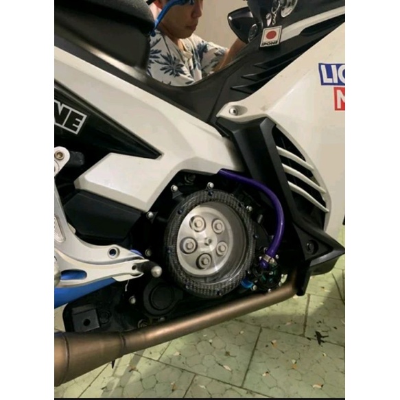 Bak Kopling Transparan Jupiter MX New Carbon Kevlar original