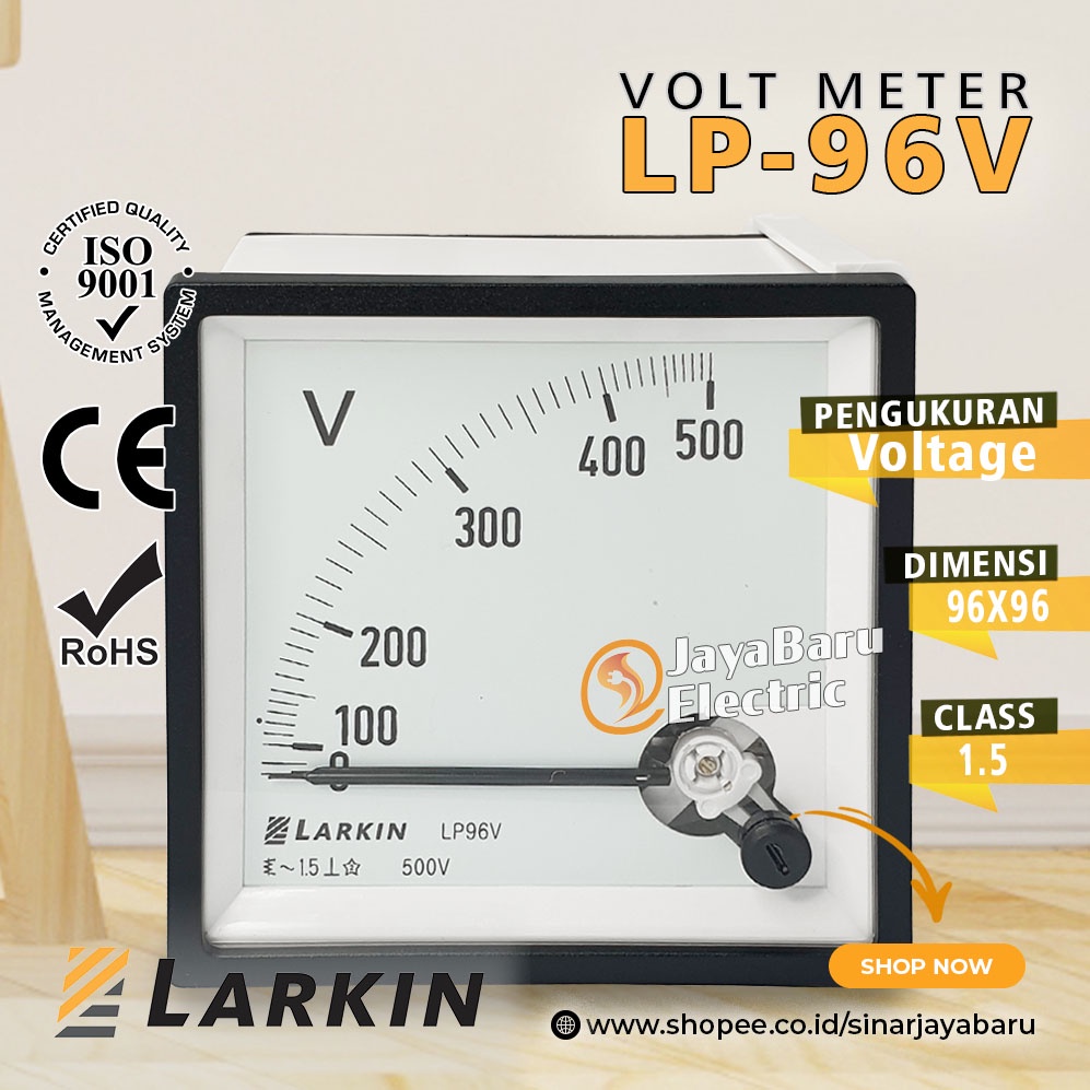 Voltmeter Voltmeter Analog LARKIN LP-96V 500V