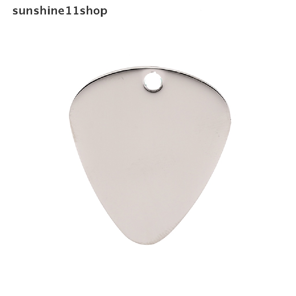 Sho Pick Gitar Warna Silver Dengan Kalung Rantai