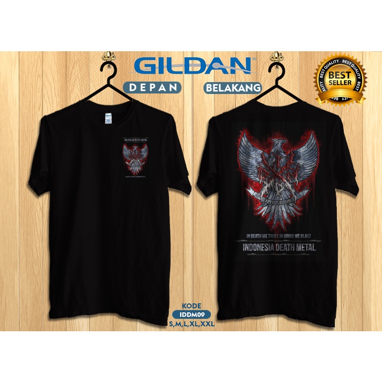 Kaos indonesia death metal original gildan IDDM9