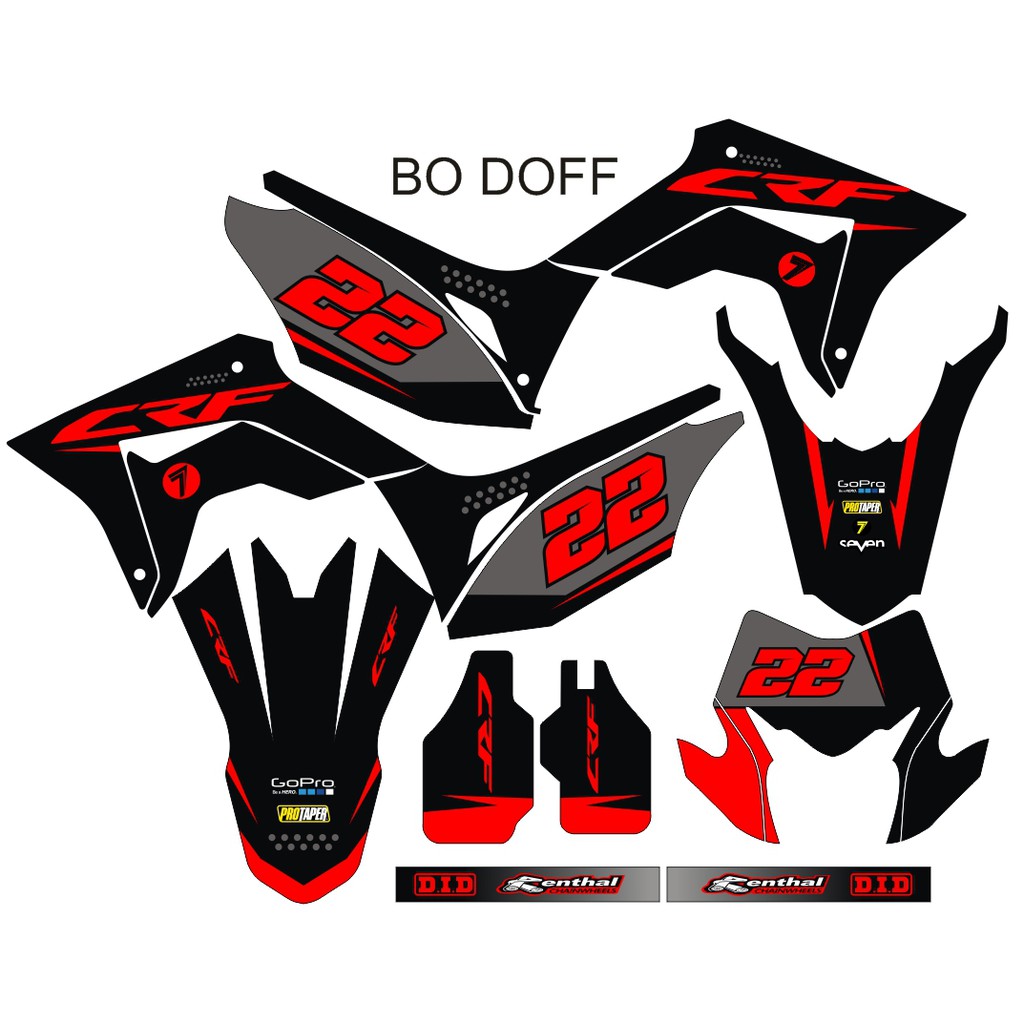 Sticker DECAL CRF 150 L Bisa Custom Stiker Honda CRF 150 L  (81)