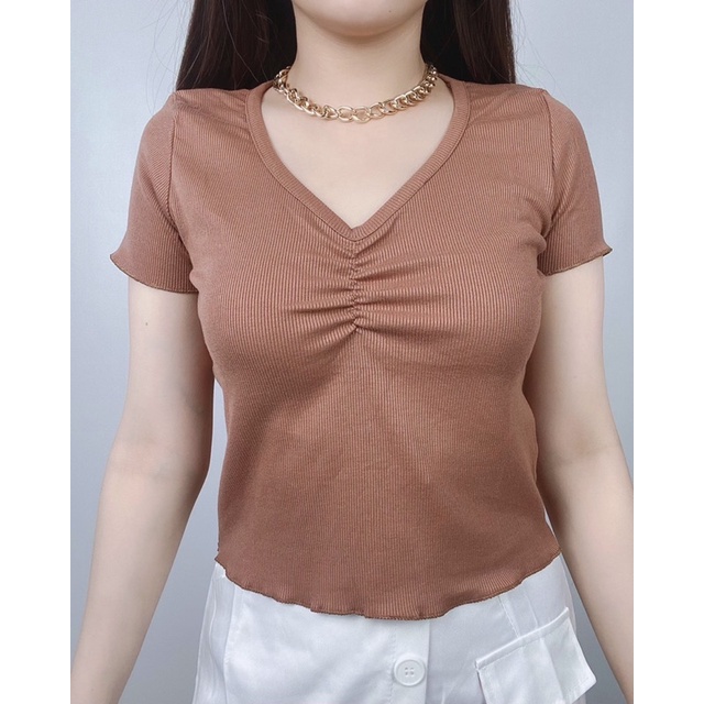 Syca knit rib top / Atasan rib premium Wanita