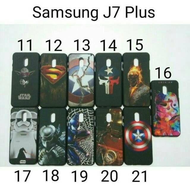 Hardcase Karakter For Samsung J7 Plus/ Backhard Case Samsung J7 Plus