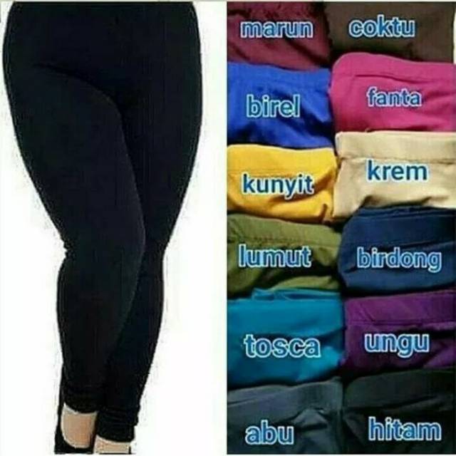 Celana Legging Panjang Dewasa Polos size L hingga XXL