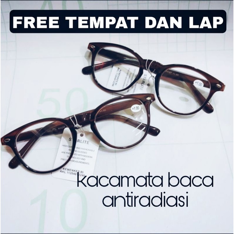 Kacamata Plus Anti Radiasi kacamata baca plus antiradiasi pria dan wanita model bulat